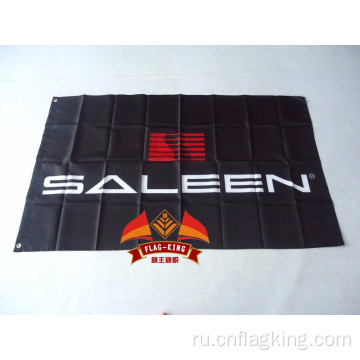 Saleen автомобильный гоночный флаг 90 * 150 см 100% полиэстер Saleen баннер